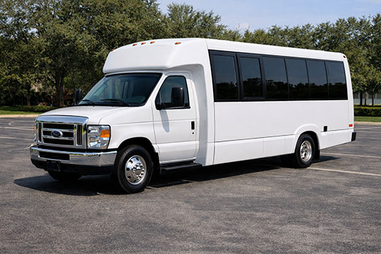 18-passenger minibus available for charter in Coral Springs, FL