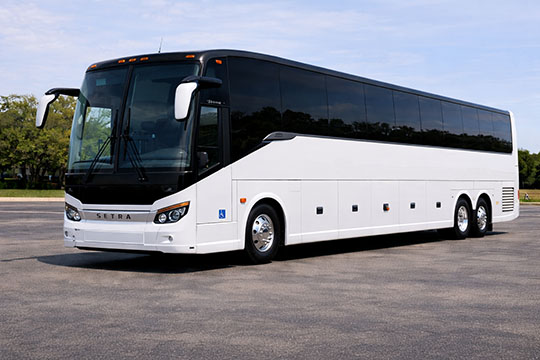 56-passenger charter bus available for charter in Coral Springs, FL